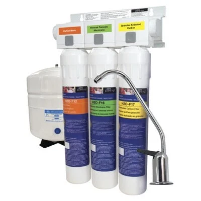 3 Stage Under Sink Reverse Osmosis Water Filtration System TDS Lead Odor Filter - Image 1 of 4