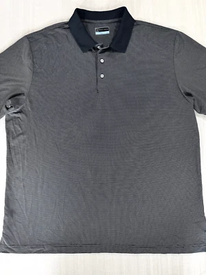 Polo PGA Tour 2XL Negro Blanco Lunares Manga Corta Rendimiento Golf #110 Foto 1 de 4