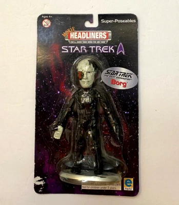 Star Trek Borg Movie Headliners Super-Poseable Figure NEW IN PACKAGE - Imagem 1 de 4