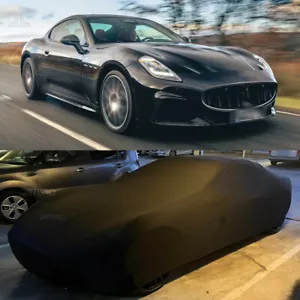 Cubierta de coche exterior elástica satinada resistente al agua + bolsa para Maserati GranTurismo - Imagen 1 de 14