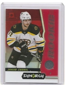 Tarjeta insertada roja Synergy Jakub Zboril 2018-19 Boston Bruins - Imagen 1 de 2