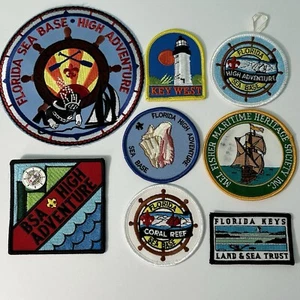 Lote de 8 parches de Boy Scouts de colección de los Cayos de Florida e insignias de alta aventura - Imagen 1 de 12