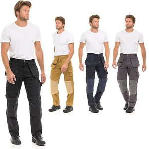 Robuste Herren Arbeitshose Bau robuste Hose mit Werkzeugtaschen - Bild 1 von 22