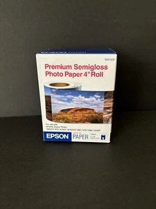 Epson Premium Semi Gloss Photo Paper 4" Roll 26’ -S041329 NEW - Afbeelding 1 van 6