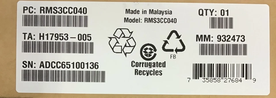 Intel RMS3CC040 12 Gb/s SAS/SATA PCIe x8 Gen3 Integrated RAID Module NEW OPEN - Image 1 of 1