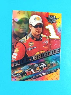 2008 PRESS PASS WHEELS HIGH GEAR MARTIN TRUEX JR #FT 8 FULL THROTTLE INSERT - Image 1 of 3
