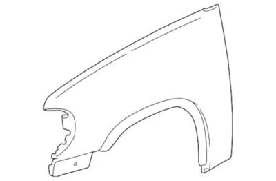 Moldura de arco de rueda derecha genuina Ford Mercury 2002-2005 Explorer 1L2Z-16038-EA Foto 1 de 2