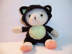 Carter's SCHWARZE KATZE OUTFIT Teddybär hellbraun Plüschtier Halloween Herbst - EX. - Bild 1 von 5