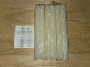 Princess House Beeswax Candles NIB 5" Tapers Set Of 6 Vintage Neutral Color - Picture 1 of 4