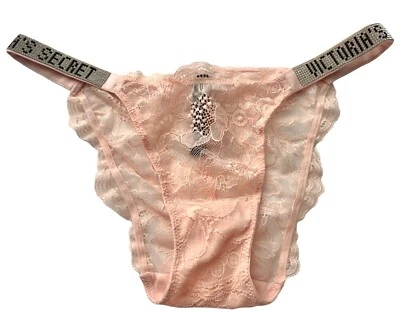 Victoria's Secret  String Bikini Panty Nwt Very Sexy Shine Strap Bling Panties - Image 1 of 4
