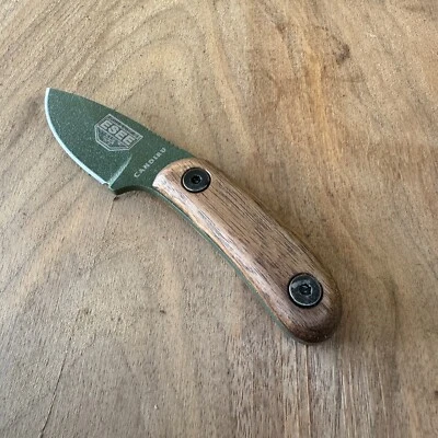 Walnut scales compatible with ESEE Candiru knife (w/Hardware)