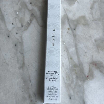 NEW Mally Pro Perfect Precision Brow Plus Pencil .008 /Powder .015 Medium Brown  - Image 1 of 3