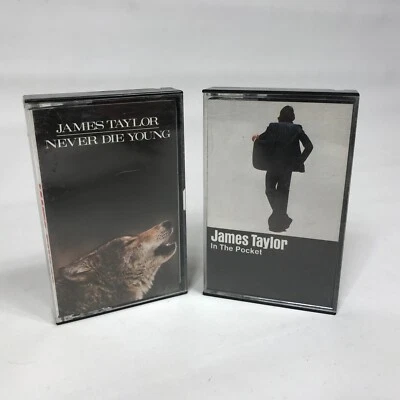Lot of 2 James Taylor - In The Pocket / Never Die Young Cassette Tapes - Image 1 of 2