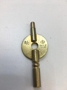 Vintage Picard Brass Carriage Clock Key Made in England Size 3/0mm Best Quality - Foto 1 di 2