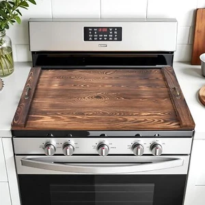30"x22" Holzofen Abdeckung mit Griffen Herdplatte Abdeckungen Space Expand Serviertablett - Bild 1 von 8