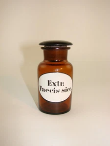 Apothekenflasche "Extr. Faecis sicc.". - Bild 1 von 4