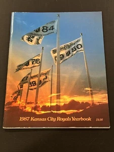 1987 Kansas City Royals Jahrbuch Programm Top Zustand George Brett HOF - Bild 1 von 6