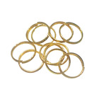 10x Split Key Rings 8mm Gold Small Keyrings Double Loop Fashion Single Key