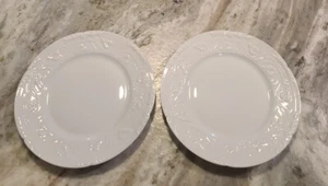 2 Charles Field Haviland Limoges IMPERATRICE weiße Vorspeise Brotteller X ZUSTAND - Bild 1 von 8
