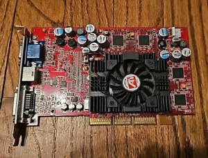 Retro Vintage Gaming AGP card ATI Radeon 9500 Pro 128M Video VGA DVI Video Card - Picture 1 of 5