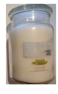 Wickford & Co. Clean Linen Scented Candle-In Large Glass Jar (18oz) -BN - Picture 1 of 2