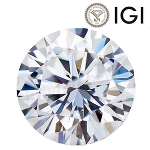 2.00CT Lab Grown Diamond Round Cut I Color VS2 Clarity IGI Certified 3EX - Picture 1 of 7