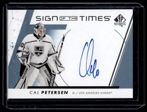 2022-23 SP Authentic Sign of the Times Cal Petersen Auto Los Angeles Kings - Picture 1 of 2
