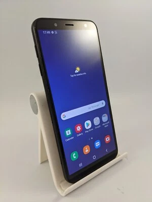 Samsung Galaxy J6 2018 Black Unlocked Dual Sim 32GB 2GB RAM Android Smartphone - Image 1 of 4