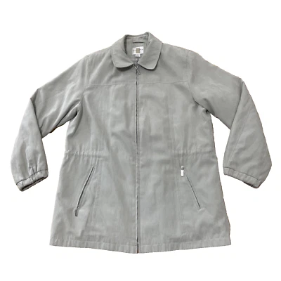 Casaco de camurça artificial GALERY adulto L bronzeado retrô ocidental xadrez forrado com zíper jaqueta vovô - Imagem 1 de 4