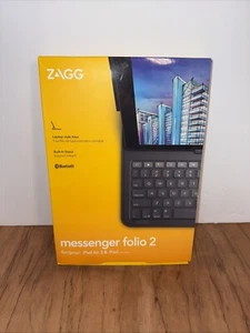 ZAGG Keyboard: iPad 10.9" Messenger Folio 2 - 7th/8th/9th Gen - iPad Air 3rd Gen - Picture 1 of 8