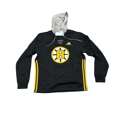 NUEVO CON ETIQUETAS NUEVO Boston Bruins Adidas Para hombres Encaje Sudadera Pullover Sudadera Grande Foto 1 de 2