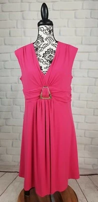 Marc Bouwer women's stretch knit size medium sleeveless popover lined dress bb12 - Image 1 of 4