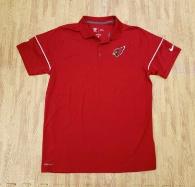 Arizona Cardinals NFL Equipment Training Nike Dri-Fit Polo Shirt Men's Large L - Image 1 of 4