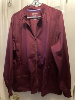 Chaqueta Médica Landau ProFlex MUJERES Cremallera Completa VINO LJ701 TALLA XL NUEVA SIN ETIQUETAS Foto 1 de 4