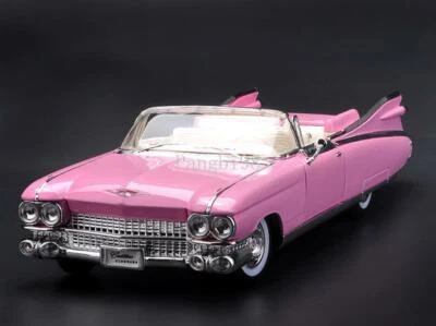 Maisto 1/18 Cadillac 1959 Diecast Model Car Kids Toys gifts Collection Pink - Image 1 of 4