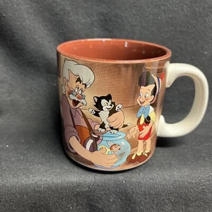 Vintage Walt Disney Pinocchio Geppetto Jiminy Cricket Coffee Cup Mug - Picture 1 of 12