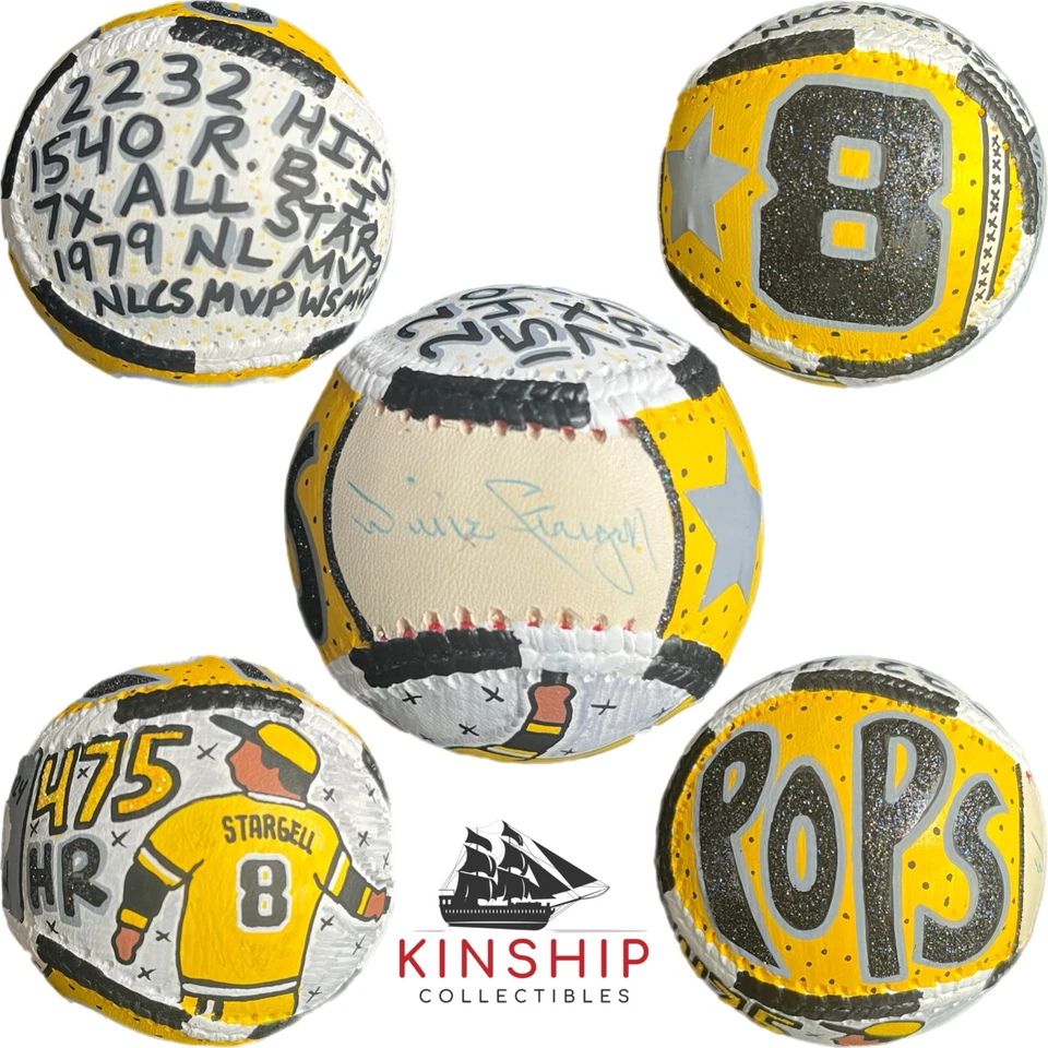 Willie Stargell signed Baseball JSA COA Hand Painted Carter X Pirates HOF Y163 - Image 1 of 1
