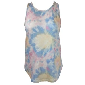 So Womens XS Pastel Tie-Dye High Neck Sleeveless Tank Top - Picture 1 of 5