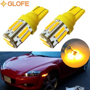 Bombillas marcadoras laterales delanteras LED ámbar amarillo para Toyota Lexus 194 168 175 W5W - Imagen 1 de 9