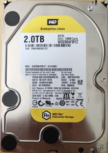Western Digital 2TB WD2004FBYZ Sata III 128MB 7200Rpm 3,5'' Zoll HDD Festplatte - Bild 1 von 2