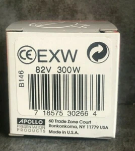 NEU - Apollo No. EXW Halogen-Projektorlampe, 82 Volt x 300 W Leuchtmittel - Bild 1 von 7