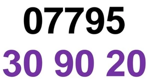 GOLD EASY MEMORABLE MOBILE PHONE NUMBER PLATINUM SIM 07795 30 90 20 - Photo 1/1