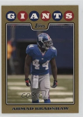 2008 Topps Gold Border /2008 Ahmad Bradshaw #110 - Image 1 of 2