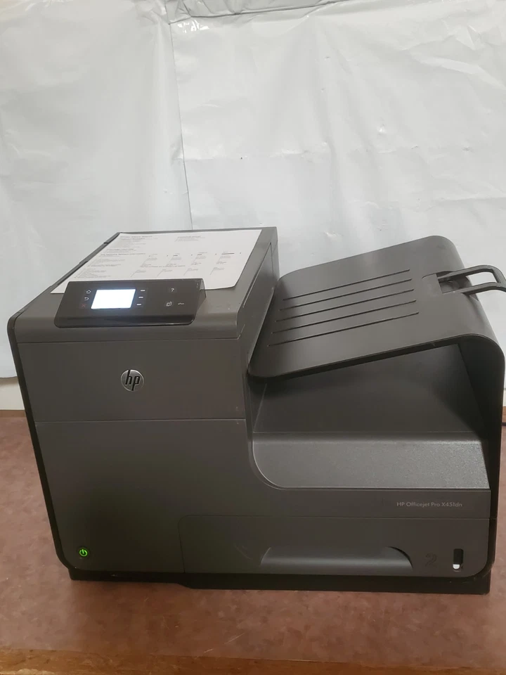 HP OFFICEJET PRO X451DN COLOR PRINTER /17145 Page/No With Toner - Image 1 of 4