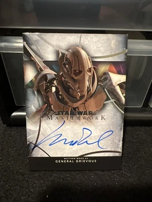 2024 Topps Star Wars Masterwork MATTHEW WOOD Auto As General Grievous - Image 1 of 2