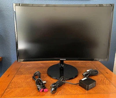 Samsung CF390 Series 24 inch Curved Color LED Monitor - C24F390FHN - USED - image 1 of 4