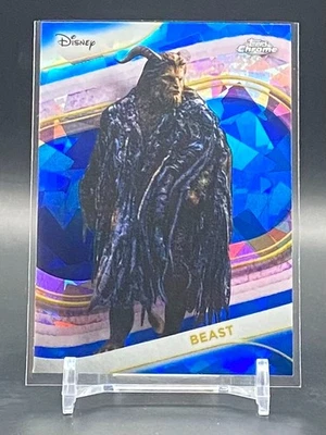 2025 Topps Chrome Disney Sapphire Beast #130 Sapphire Refractor Beauty Beast - Image 1 of 3