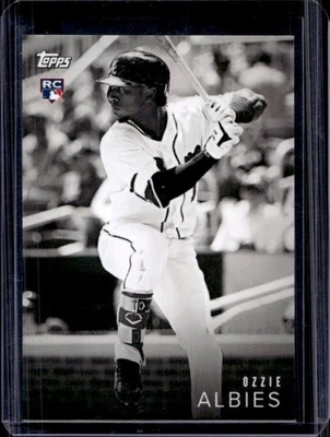 2018 Topps On-Demand Black & White Ozzie Albies RC Rookie #25 Braves - Image 1 of 2