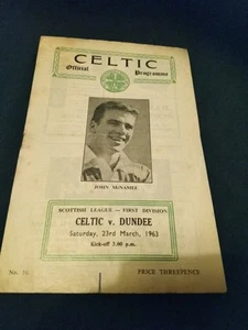 CELTIC V DUNDEE SCOTTISH LEAGUE 23RD MARCH 1963 - Picture 1 of 1