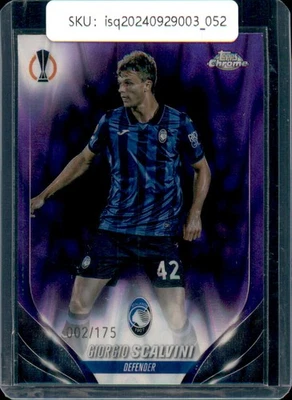 2024 Topps Chrome Giorgio Scalvini /175 purple lava #37 - Image 1 of 2